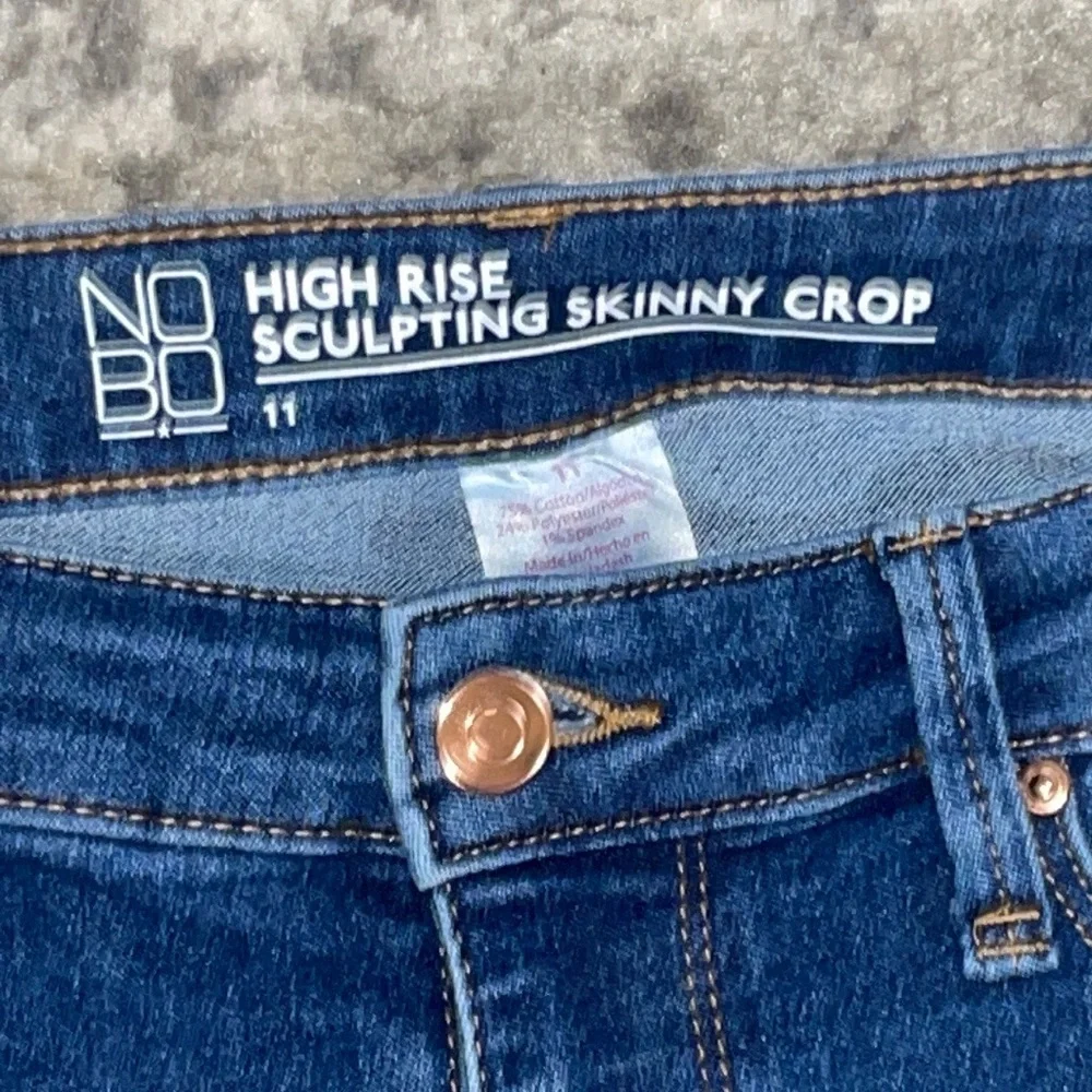 NOBO High Rise Sculpting Skinny Crop Jeans Size: 11